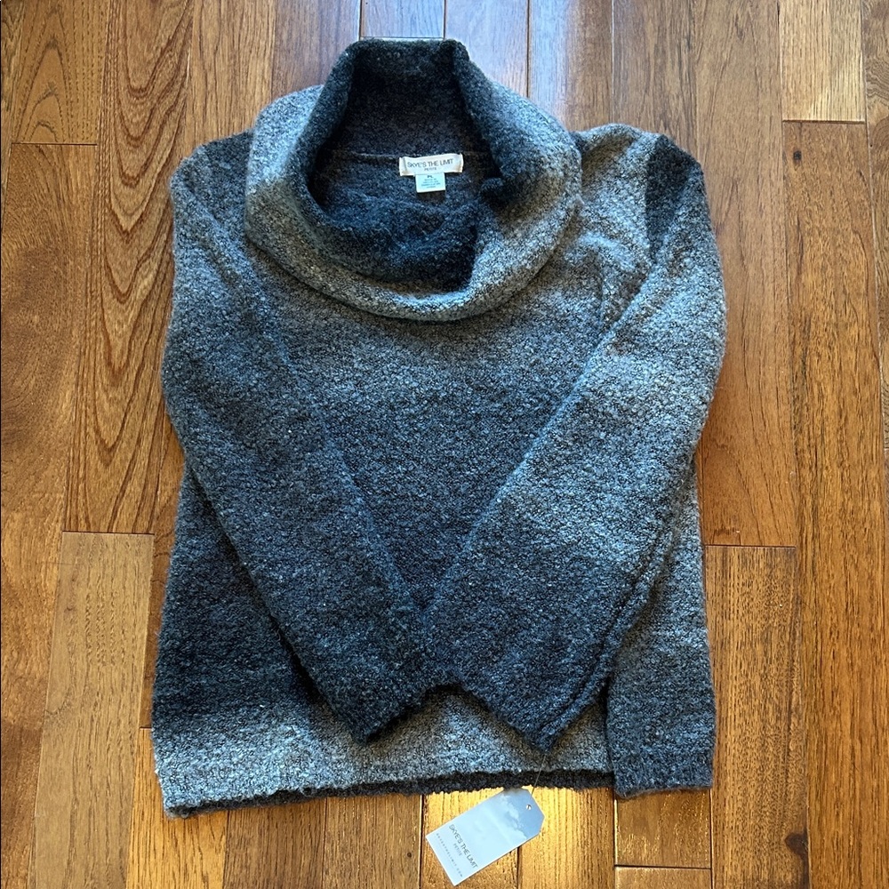 New With tags Gray & Black Sweater